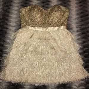 Maggie Sottero Gold Formal Dress